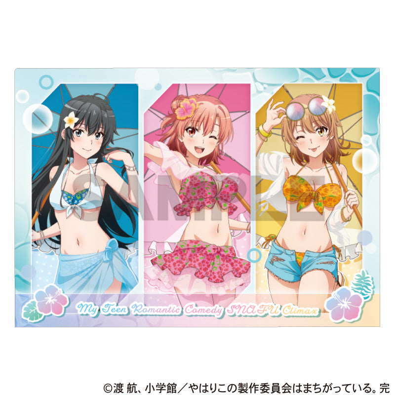 (Goods - Clear File) My Teen Romantic Comedy SNAFU Single Clear File Ensemble (Swimsuit Parasol)