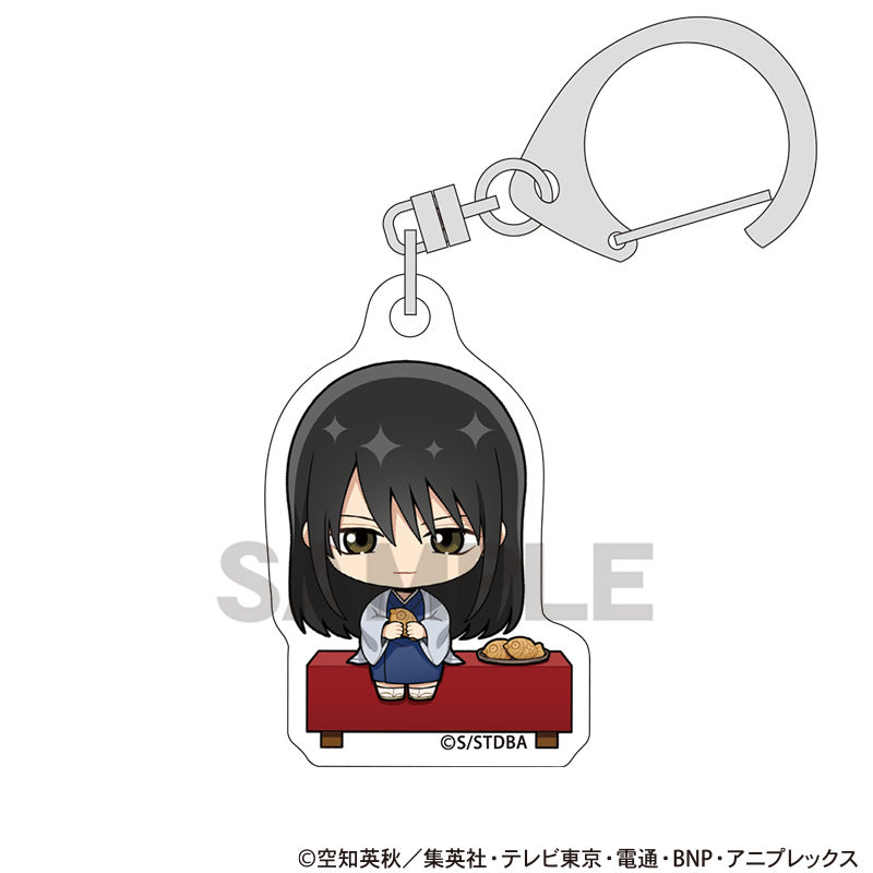 (Goods - Keychain) Gintama Mini Acrylic Keychain Kotaro Katsura Break Time Chibi