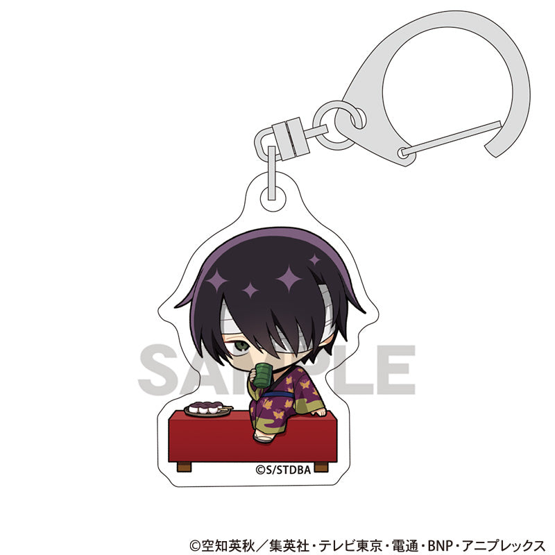 (Goods - Keychain) Gintama Mini Acrylic Keychain Shinsuke Takasugi Break Time Chibi