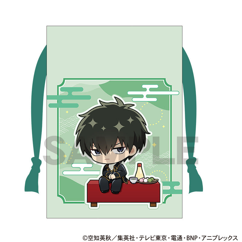 (Goods - Drawstring Pouch) Gintama Drawstring Pouch Toshiro Hijikata Break Time Chibi