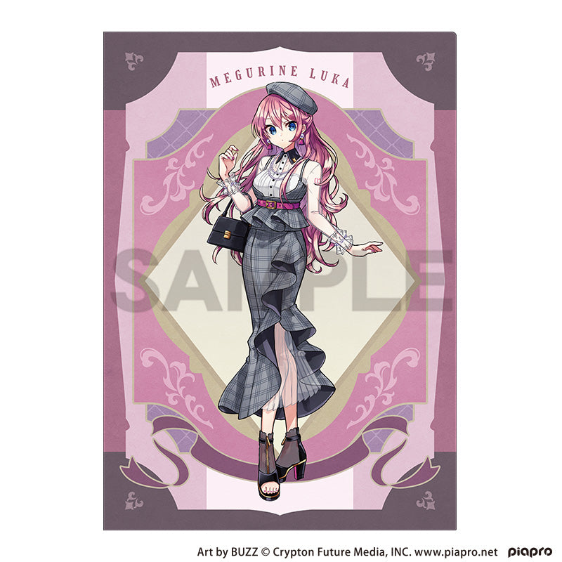 (Goods - Clear File) Hatsune Miku Single Clear File Megurine Luka Retoro☆Kobe 2025