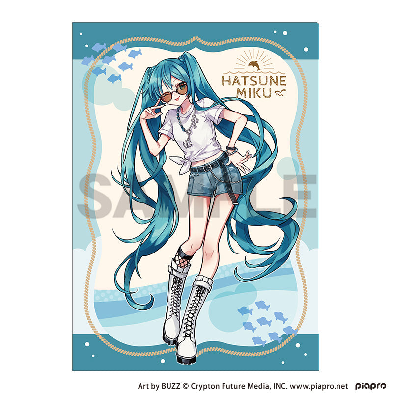 (Goods - Clear File) Hatsune Miku Single Clear File Hatsune Miku Marine☆Kobe 2025