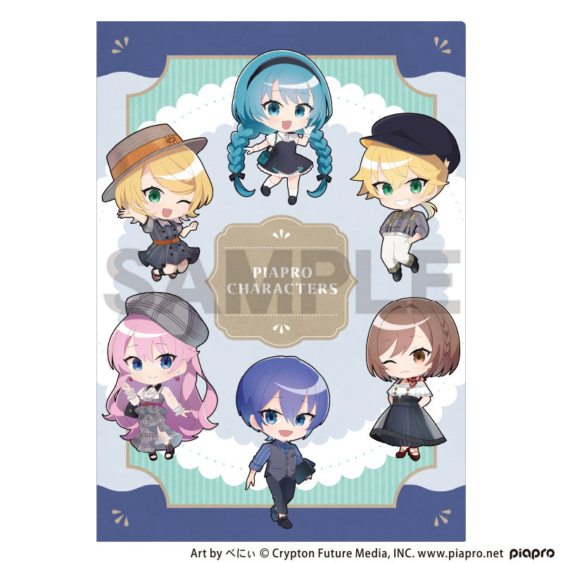 (Goods - Clear File) Hatsune Miku Single Clear File Retoro☆Kobe 2025 Chibi