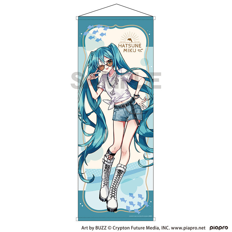 (Goods - Tapestry) Hatsune Miku Life Size Tapestry Hatsune Miku Marine☆Kobe 2025