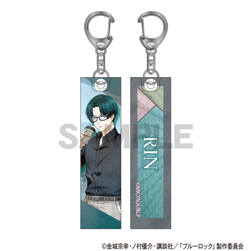 (Goods - Keychain) Blue Lock Acrylic Stick Keychain Rin Itoshi Holiday Glasses Nuance Color
