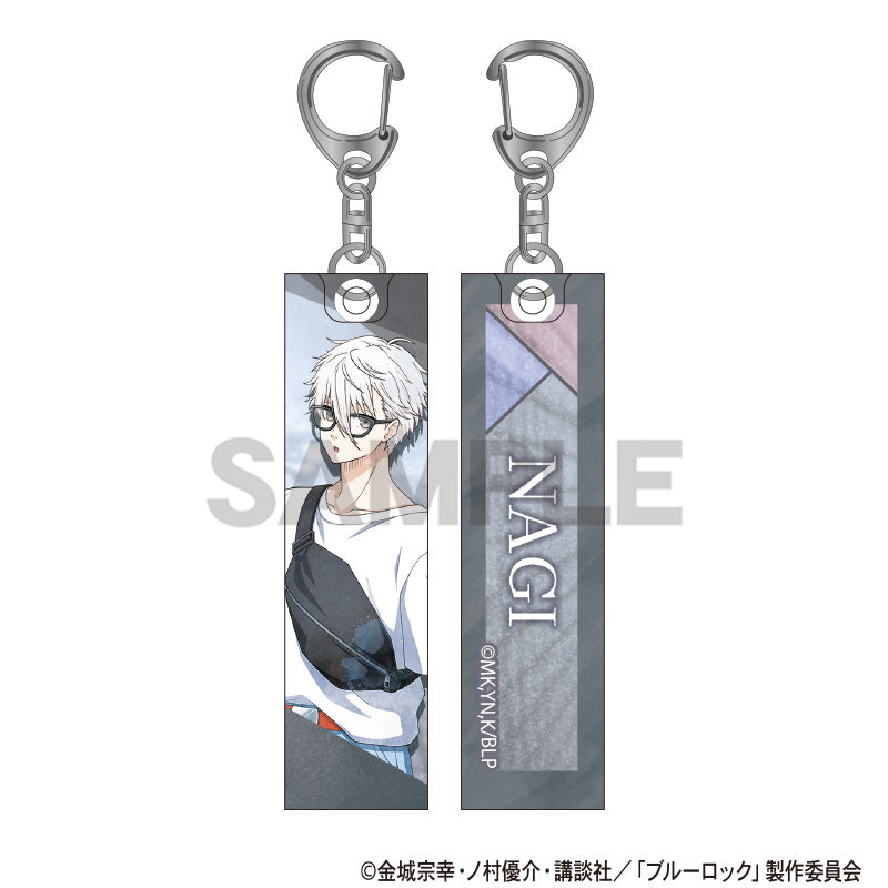 (Goods - Keychain) Blue Lock Acrylic Stick Keychain Seishiro Nagi Holiday Glasses Nuance Color
