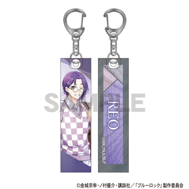 (Goods - Keychain) Blue Lock Acrylic Stick Keychain Reo Mikage Holiday Glasses Nuance Color