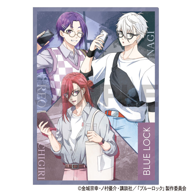 (Goods - Clear File) Blue Lock Single Clear File Purple Holiday Glasses Nuance Color