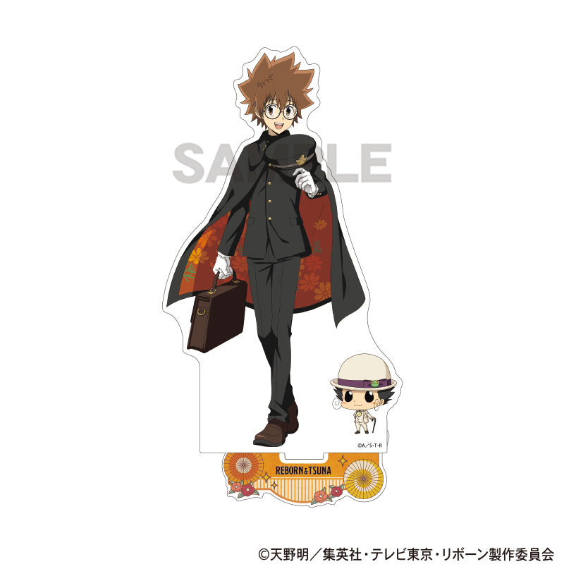 (Goods - Acrylic Stand) REBORN! Acrylic Stand Reborn & Tsunayoshi Sawada Retro Outfit