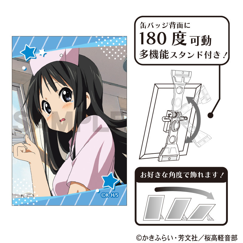 (Goods - Badge) K-ON! Art Button Badge Mio Akiyama