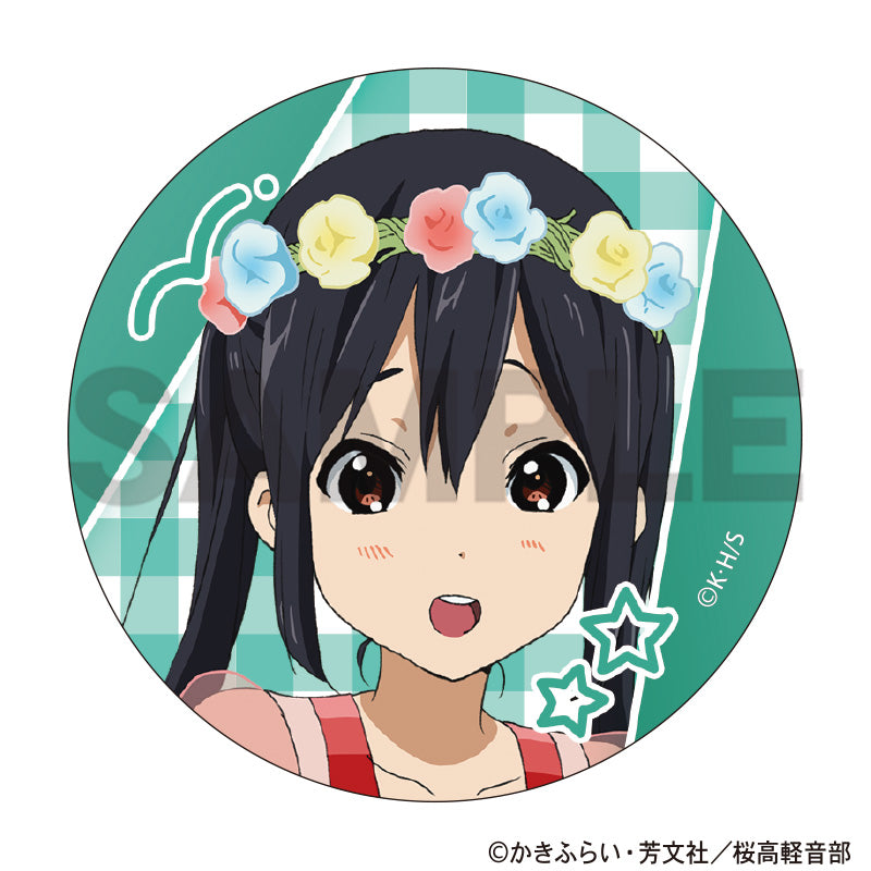 (Goods - Magnet) K-ON! Round-shaped Tin Magnet Azusa Nakano