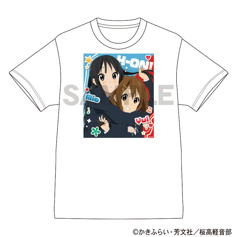 (Goods - Shirt) K-ON! T-shirt Yui Hirasawa & Mio Akiyama