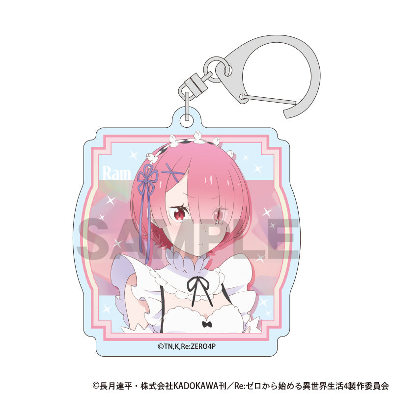 (Goods - Keychain) Re:Zero − Starting Life in Another World Acrylic Keychain Ram Holographic