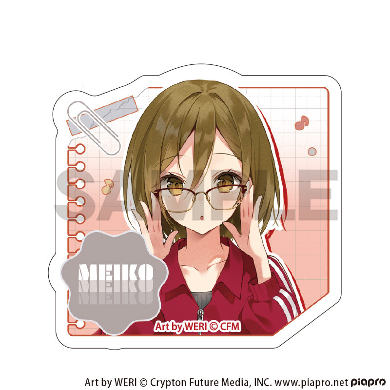 (Goods - Clip) Hatsune Miku Acrylic Hair Clip MEIKO Glasses Style
