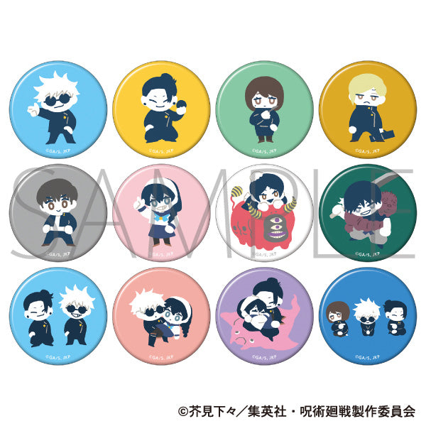(1BOX=12)(Goods - Badge) Jujutsu Kaisen Season 2 CharaBadge Collection Yuru Palette Hidden Inventory / Premature Death