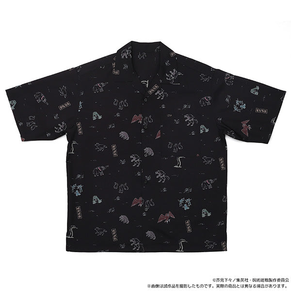 (Goods - Shirt) Jujutsu Kaisen Season 2 Open Collar T-Shirt Fushiguro's Shikigami (Black)