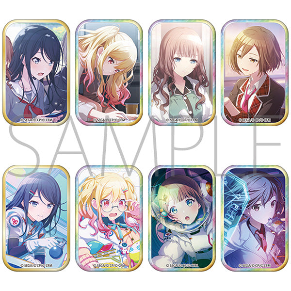 (1BOX=8)(Goods - Badge) HATSUNE MIKU: COLORFUL STAGE! Square Badge Collection Vol. 33 B
