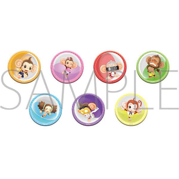 [※Blind](Goods - Badge) Super Monkey Ball Banana Rumble Chara Badge Collection