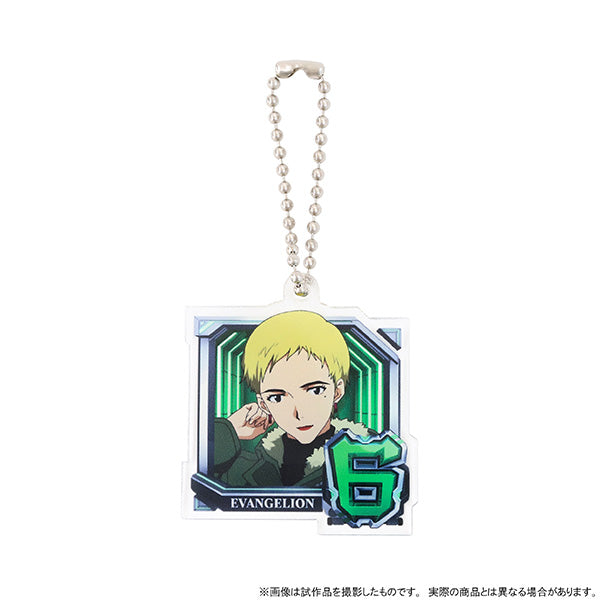 (Goods - Key Chain) Evangelion Acrylic Key Chain Normal Pattern (6. Ritsuko Akagi), Pachinko Shin Evangelion