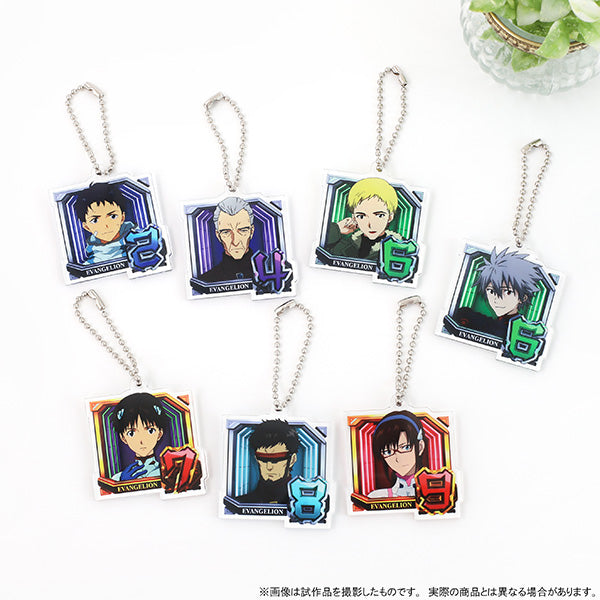 (Goods - Key Chain) Evangelion Acrylic Key Chain Normal Pattern (6. Ritsuko Akagi), Pachinko Shin Evangelion