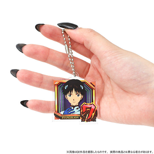 (Goods - Key Chain) Evangelion Acrylic Key Chain Normal Pattern (6. Ritsuko Akagi), Pachinko Shin Evangelion