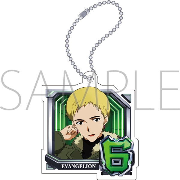 (Goods - Key Chain) Evangelion Acrylic Key Chain Normal Pattern (6. Ritsuko Akagi), Pachinko Shin Evangelion