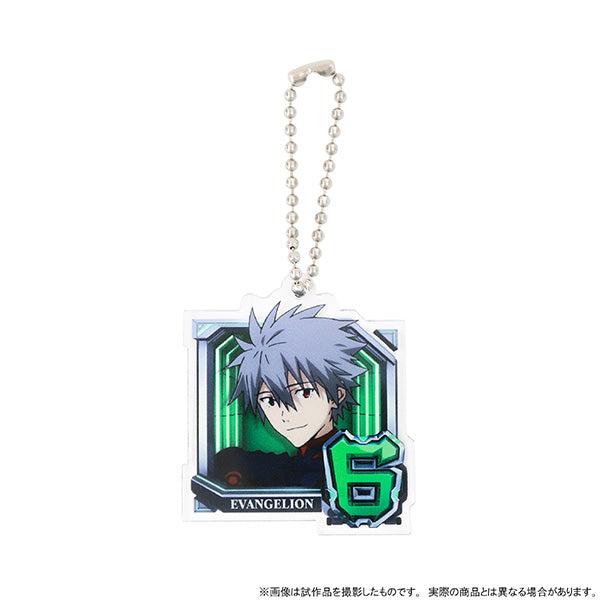 (Goods - Key Chain) Evangelion Acrylic Key Chain Normal Pattern (6. Kaworu Nagisa), Pachinko Shin Evangelion