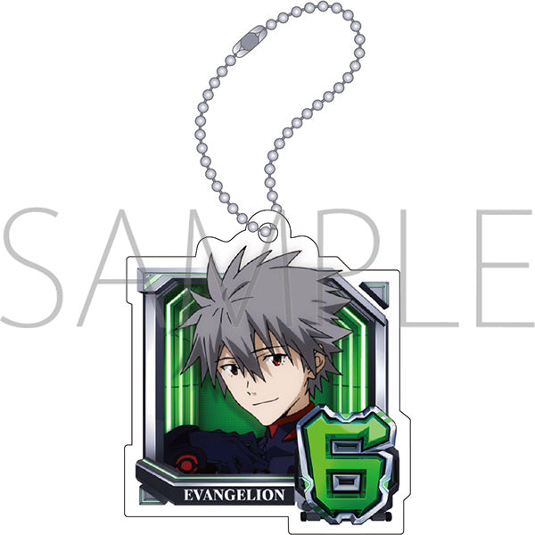 (Goods - Key Chain) Evangelion Acrylic Key Chain Normal Pattern (6. Kaworu Nagisa), Pachinko Shin Evangelion