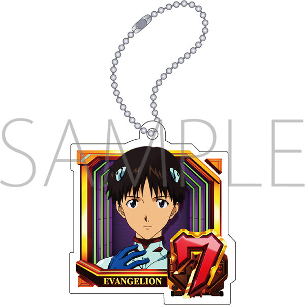 (Goods - Key Chain) Evangelion Acrylic Key Chain Normal Pattern (7. Shinji Ikari), Pachinko Shin Evangelion