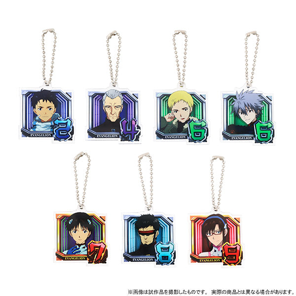 (Goods - Key Chain) Evangelion Acrylic Key Chain Normal Pattern (9. Mari Illustrious Makinami), Pachinko Shin Evangelion