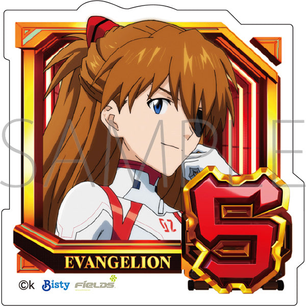 (Goods - Sticker) Evangelion Die-cut Sticker Normal Pattern (5. Asuka Shikinami Langley), Pachinko Shin Evangelion