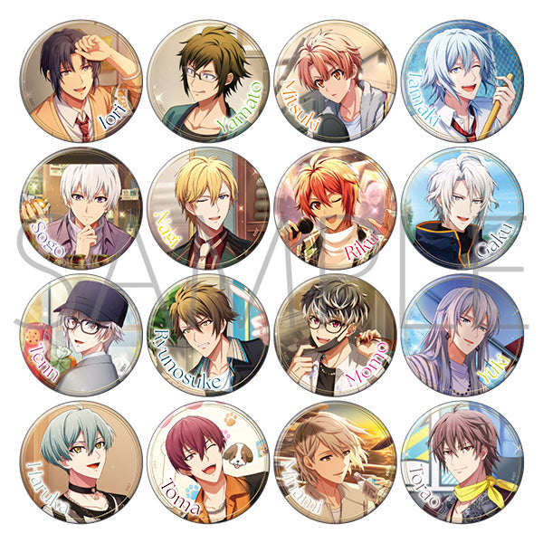 (1BOX=16)(Goods - Badge) IDOLiSH7 Chara Badge Collection (Idol's Daily Life)