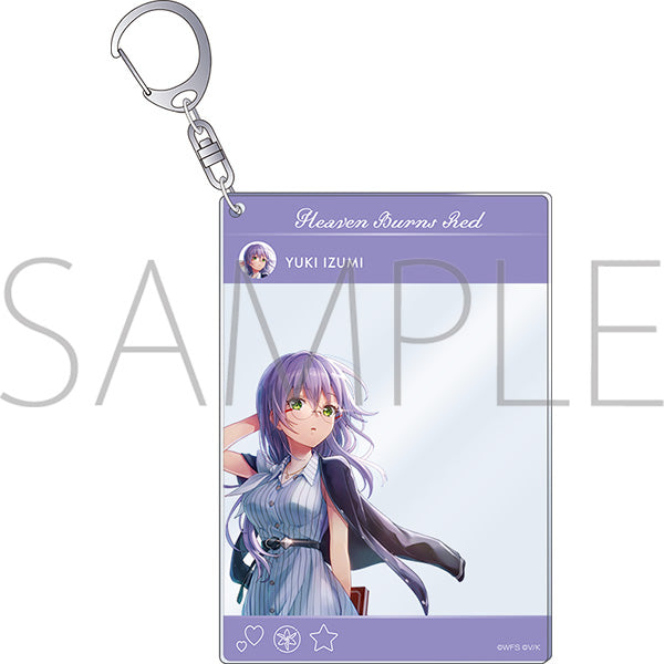 (Goods - Key Chain) Heaven Burns Red Social Media Style Acrylic Key Chain Yuki Izumi