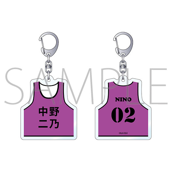 (Goods - Key Chain) The Quintessential Quintuplets＊ Bib Shaped Acrylic Key Chain Nino Nakano