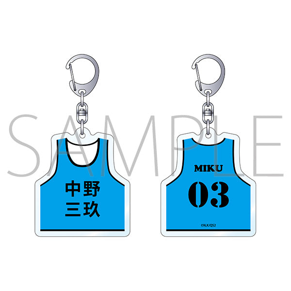 (Goods - Key Chain) The Quintessential Quintuplets＊ Bib Shaped Acrylic Key Chain Miku Nakano