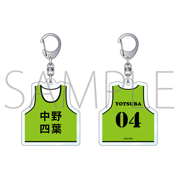 (Goods - Key Chain) The Quintessential Quintuplets＊ Bib Shaped Acrylic Key Chain Yotsuba Nakano