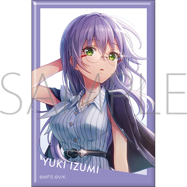 (Goods - Badge) Heaven Burns Red Square Button Badge Yuki Izumi