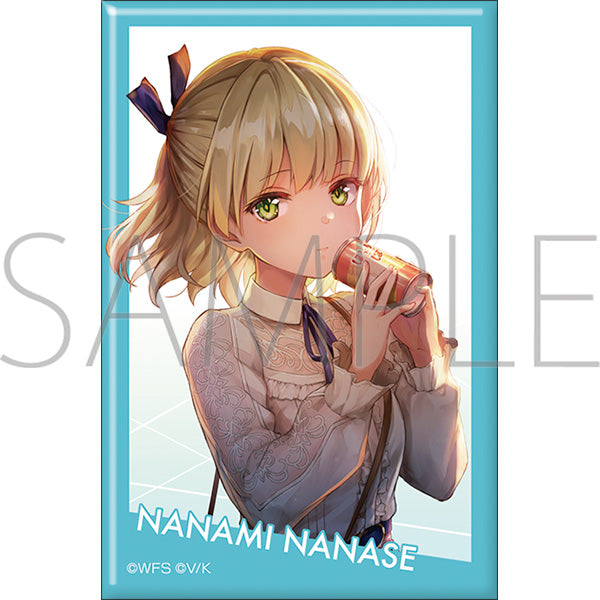 (Goods - Badge) Heaven Burns Red Square Button Badge Nanami Nanase