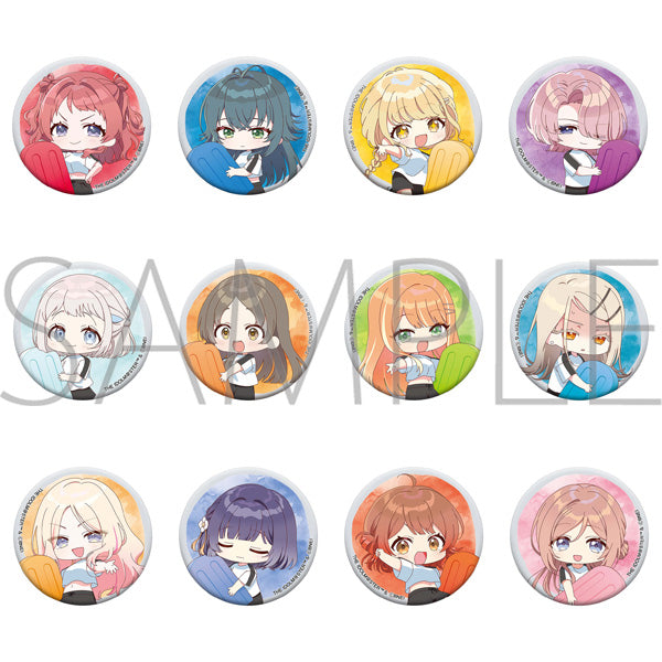 [※Blind](1BOX=12)(Goods - Badge) Gakuen iDOLM@STER Iridescent Chara Badge Collection