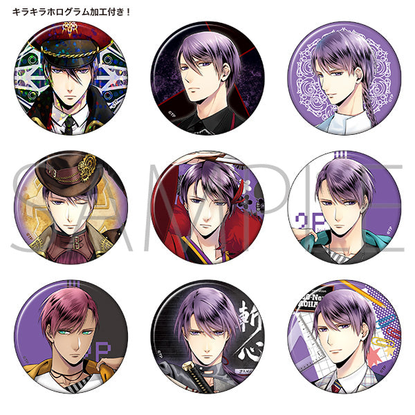 [※Blind](1BOX=9)(Goods - Badge) SQ Chara Badge Collection SolidS Shiki Takamurara AGFSelection