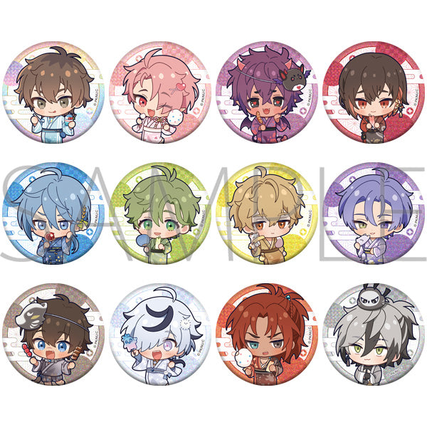 [※Blind](1BOX=12)(Goods - Badge) NU: Carnival Holographic Character Badge Collection Yukata ver.