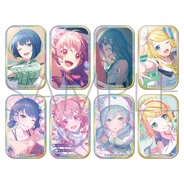 [※Blind](1BOX=8)(Goods - Badge) Hatsune Miku: Colorful Stage! Square Badge Collection Vol.49 A