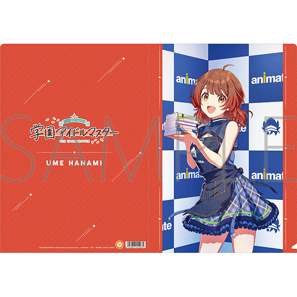 (Goods - Clear File) Gakuen iDOLM@STER Clear File Ume Hanami