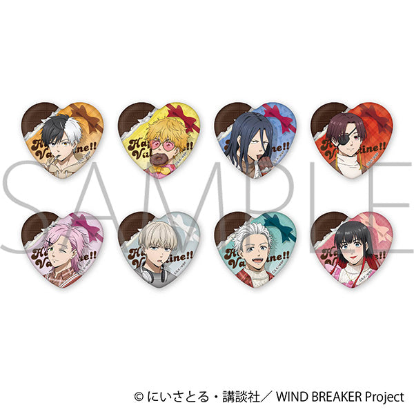 [※Blind](1BOX=8)(Goods - Badge) WIND BREAKER Holographic Heart Chara Badge Collection ~Valentine's~