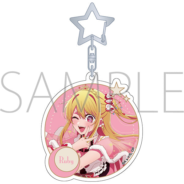 (Goods - Keychain) Oshi no Ko Glitter Acrylic Keychain Ruby (Miracle Magical ver.)