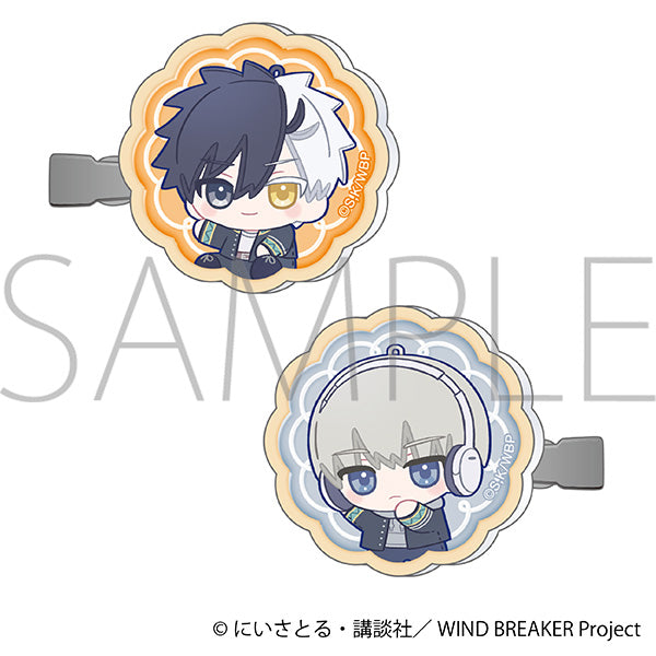 (Goods - Hair Accessory) WIND BREAKER Acrylic Hair Clip Set Haruka Sakura & Ren Kaji Nui Pal Skip