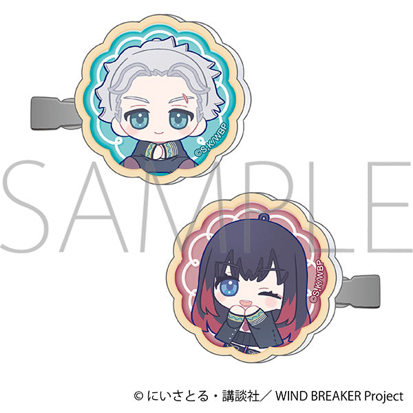 (Goods - Hair Accessory) WIND BREAKER Acrylic Hair Clip Set Hajime Umemiya & Tasuku Tsubakino Nui Pal Skip