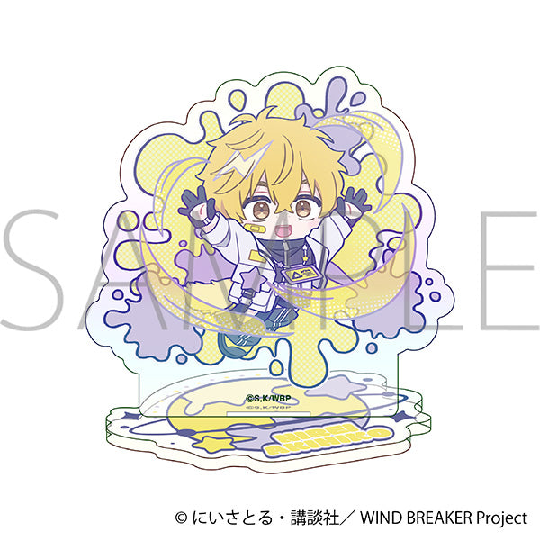 (Goods - Acrylic Stand) WIND BREAKER Mini Iridescent Acrylic Stand Akihiko Nirei Pastel Pop