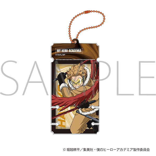 (Goods - Keychain) My Hero Academia Acrylic Code Holder Hawks