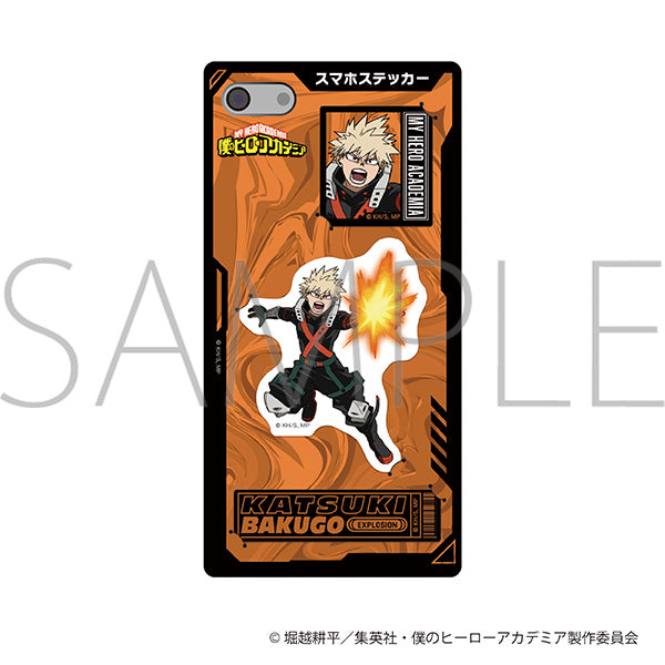 (Goods - Sticker) My Hero Academia Smartphone Sticker Katsuki Bakugo